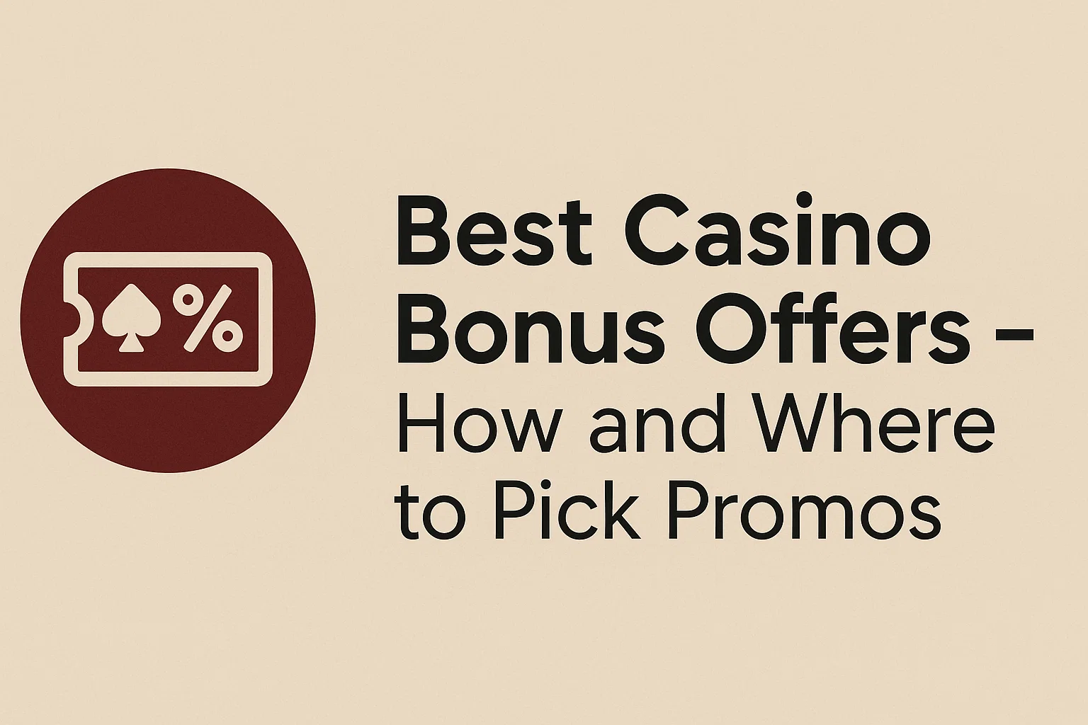 Best Casino Bonus Offers - How and Where to Pick Promos